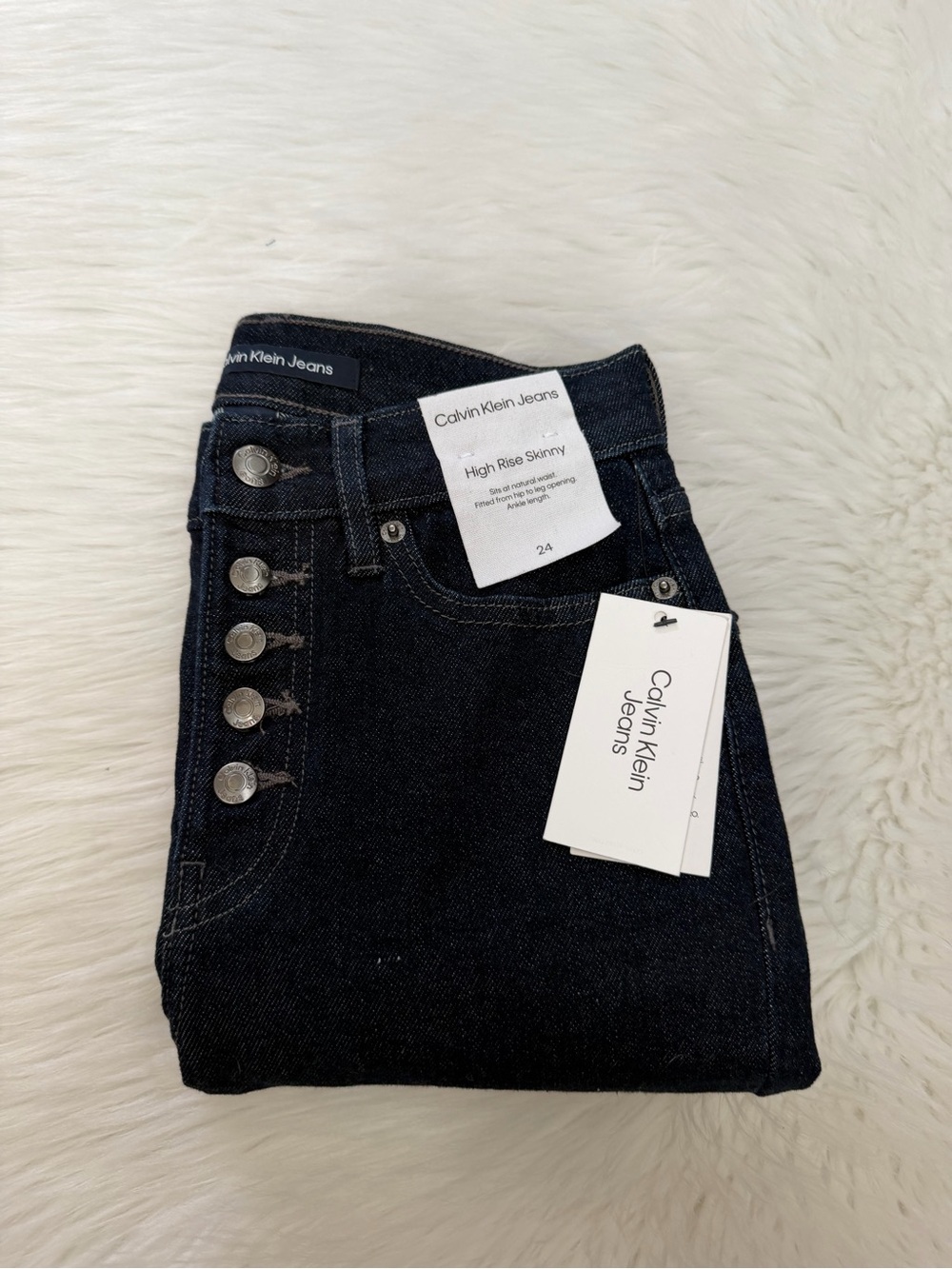 Calvin Klein Jeans Blue High-Rise Skinny Jeans Sz 24